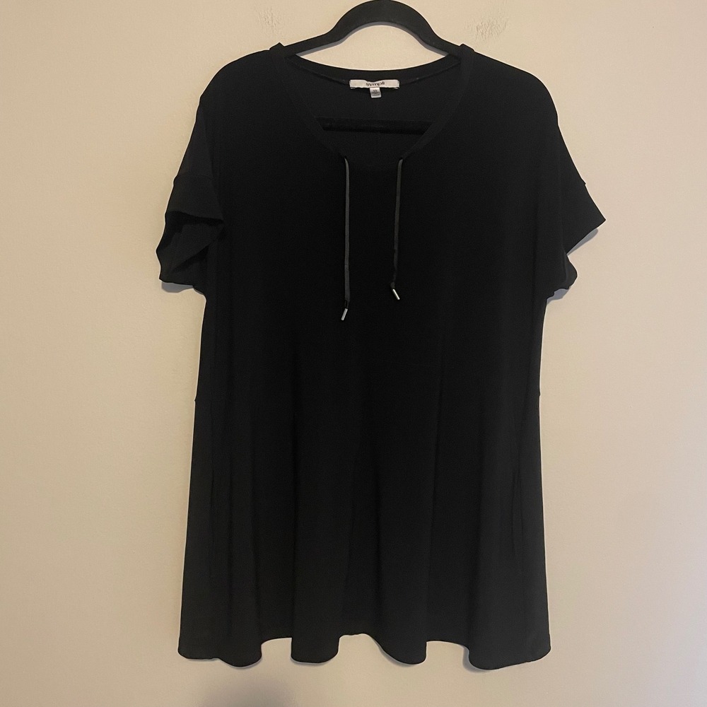 Sympli Tunic Top black 12 lagenlook casual boho comfy minimalist flowy
